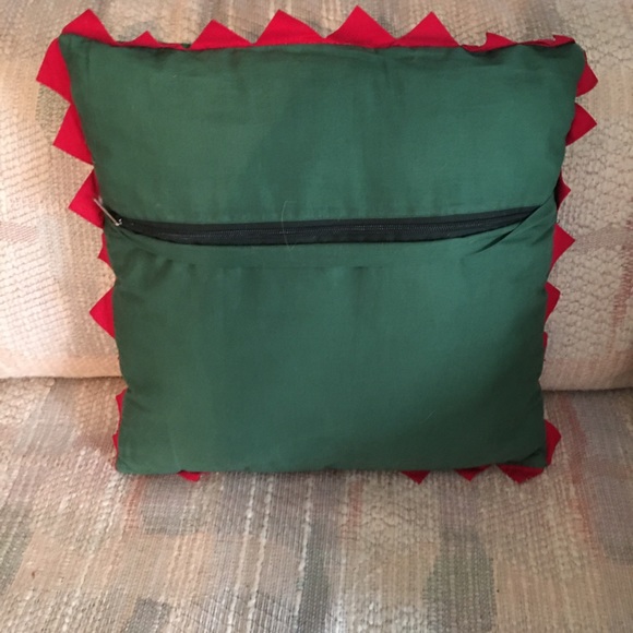 Appliqued Holiday Throw Pillow - Picture 3 of 3